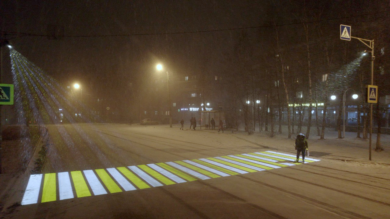 Проекционные пешеходные переходы установят в Калужской области